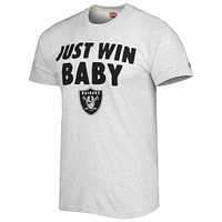 Men's Homage Ash Las Vegas Raiders Hyper Local Tri-Blend T-Shirt