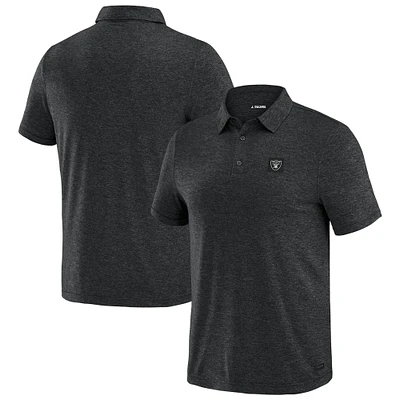 Polo noir à quatre points J. Palmer pour homme des Las Vegas Raiders