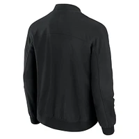 Men's J. Palmer Black Las Vegas Raiders Lightweight Cover-4 Tri-Blend Full-Zip Jacket