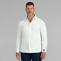 Chemise boutonnée à manches longues pour homme J. Palmer Las Vegas Raiders Man-In-Motion blanche