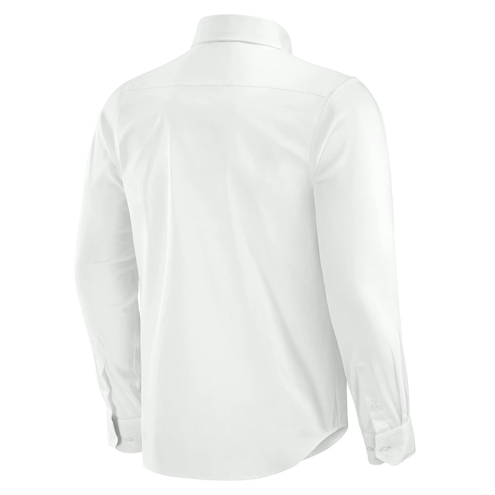 Chemise boutonnée à manches longues pour homme J. Palmer Las Vegas Raiders Man-In-Motion blanche