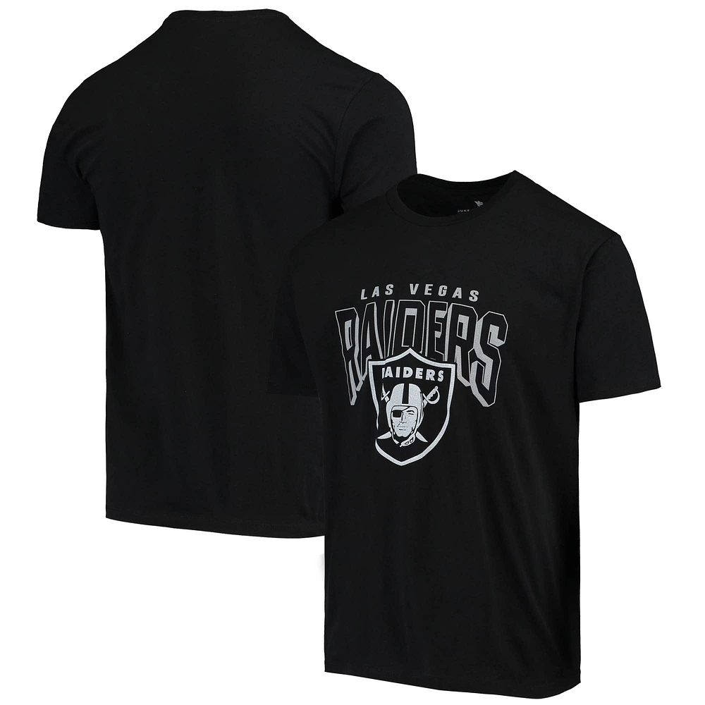 T-shirt noir pour homme avec logo audacieux des Las Vegas Raiders