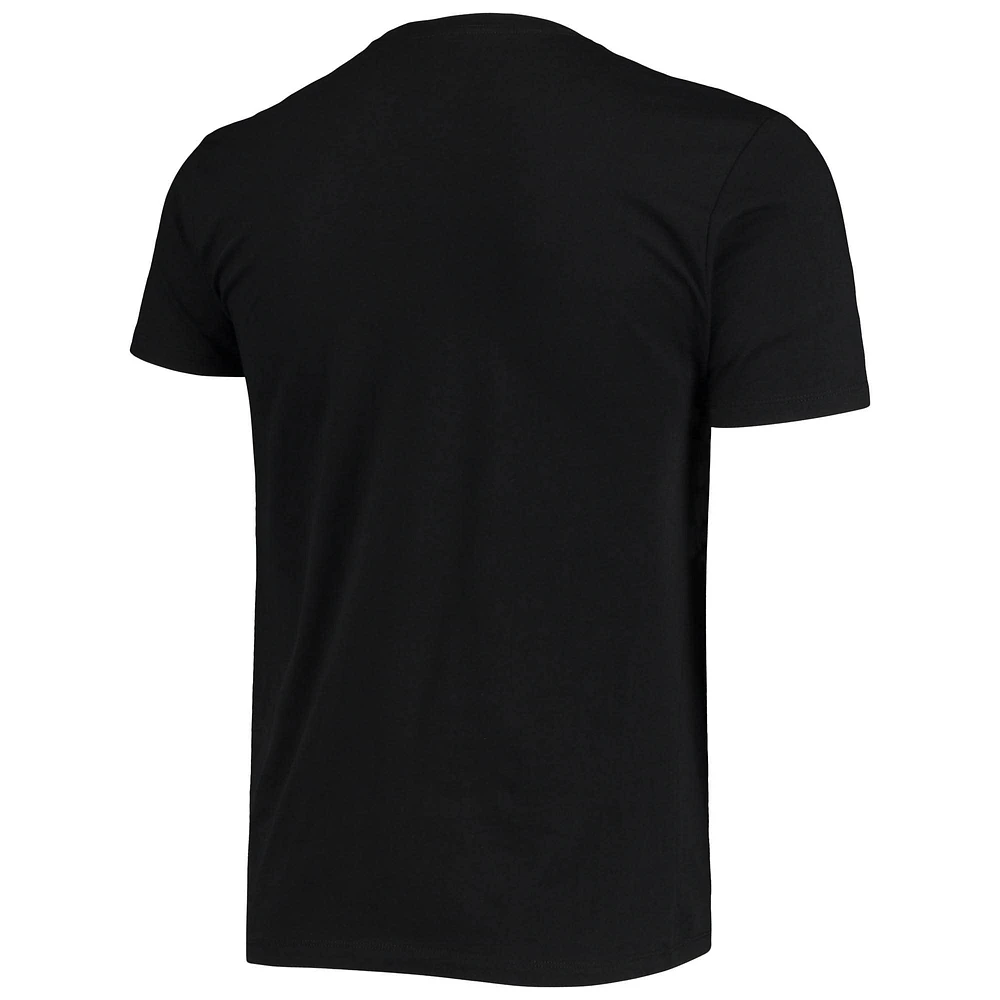 Men's Junk Food Black Las Vegas Raiders Throwback T-Shirt