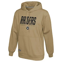 Men's Khaki Las Vegas Raiders Top Ranked Pullover Hoodie