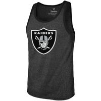 Men's Majestic Threads Darren Waller Heathered Black Las Vegas Raiders Name & Number Tri-Blend Tank Top