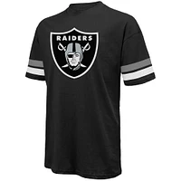 Men's Majestic Threads Maxx Crosby Black Las Vegas Raiders Name & Number Oversize Fit T-Shirt