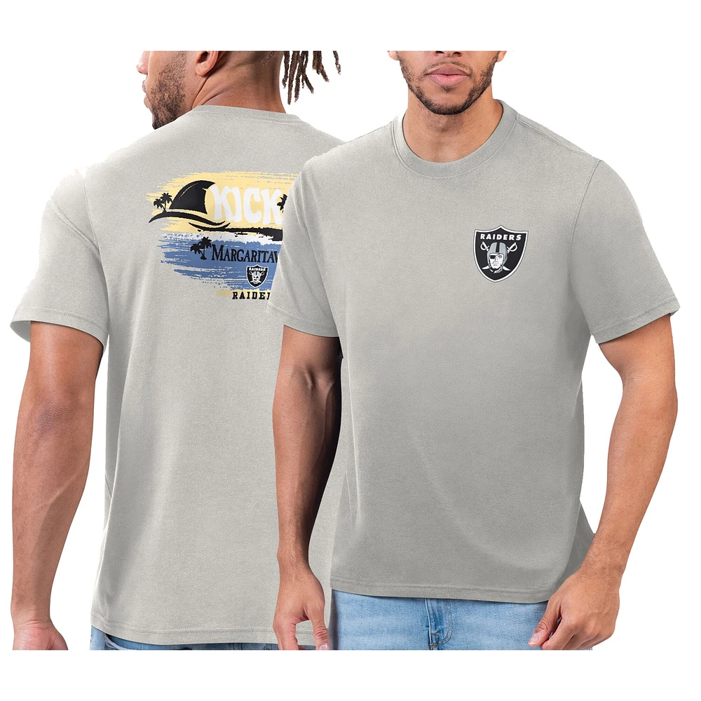 T-shirt Margaritaville Silver Las Vegas Raiders pour hommes