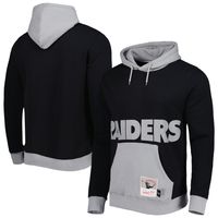 Men's Mitchell & Ness Black Las Vegas Raiders Big Face 5.0 Pullover Hoodie