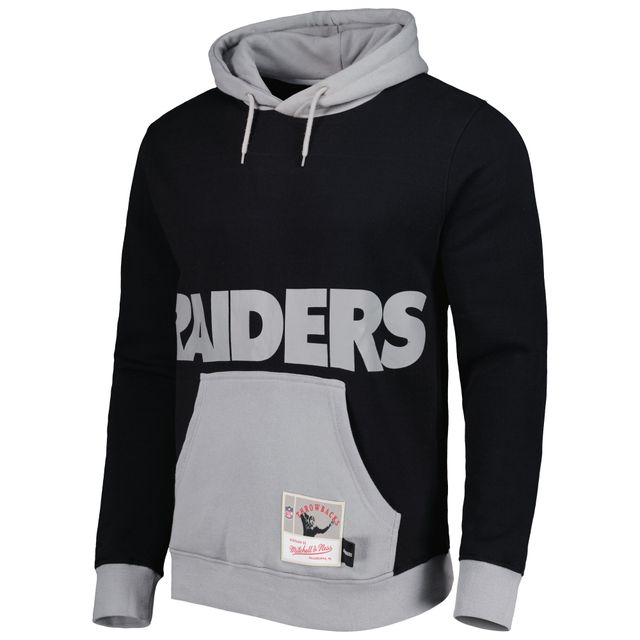 Chandail à capuchon Big Face 5.0 des Raiders de Las Vegas Mitchell & Ness pour homme, noir