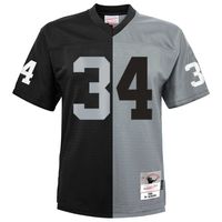 Men's Mitchell & Ness Bo Jackson Black/Silver Las Vegas Raiders 1988 Split Legacy Replica Jersey