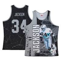 Débardeur noir Mitchell & Ness Bo Jackson Las Vegas Raiders 1990 Player Burst pour hommes