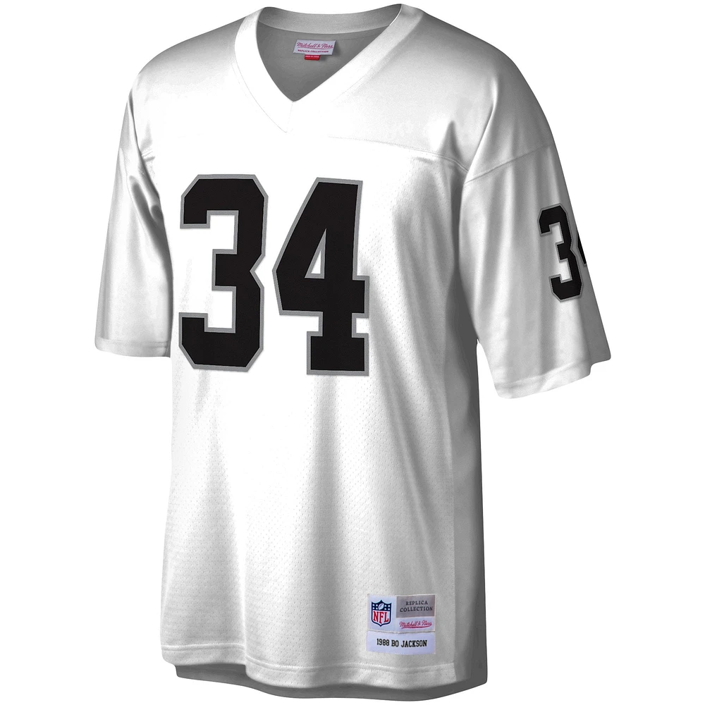 Maillot réplique Mitchell & Ness Bo Jackson blanc Las Vegas Raiders Legacy pour hommes