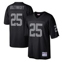 Men's Mitchell & Ness Fred Biletnikoff Black Las Vegas Raiders Legacy Replica Jersey