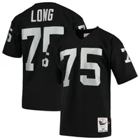 Maillot de joueur retraité authentique Mitchell & Ness Howie Long noir des Las Vegas Raiders 1983 pour hommes