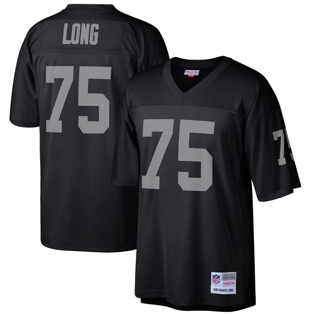 Men's Mitchell & Ness Howie Long Black Las Vegas Raiders Retired Player Legacy Replica Jersey