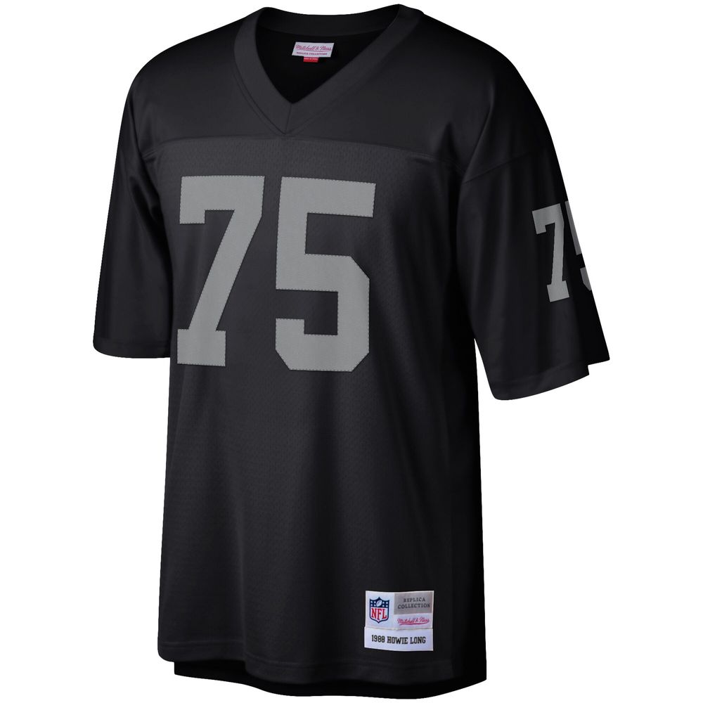 Men's Mitchell & Ness Howie Long Black Las Vegas Raiders Retired Player Legacy Replica Jersey