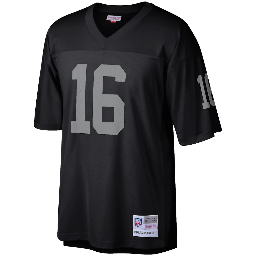 Men's Mitchell & Ness Jim Plunkett Black Las Vegas Raiders Retired Player Legacy Replica Jersey