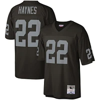 Men's Mitchell & Ness Mike Haynes Black Las Vegas Raiders Legacy Replica Jersey