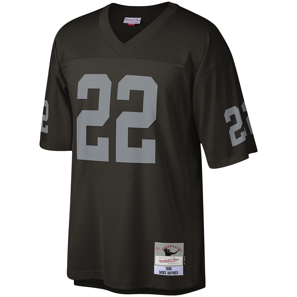 Men's Mitchell & Ness Mike Haynes Black Las Vegas Raiders Legacy Replica Jersey