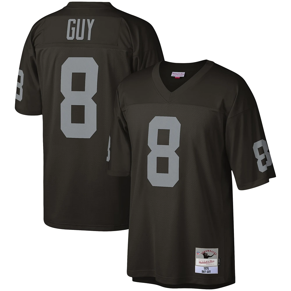 Maillot réplique Mitchell & Ness Ray Guy noir Las Vegas Raiders Legacy pour hommes