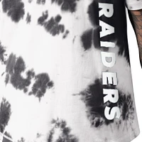 T-shirt MSX by Michael Strahan noir Las Vegas Raiders Freestyle Tie-Dye pour homme