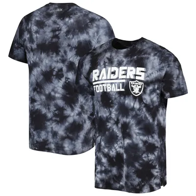 Las Vegas Raiders MSX by Michael Strahan Recovery Tie-Dye T-Shirt - Black