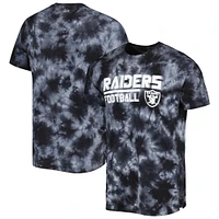 T-shirt MSX by Michael Strahan noir Las Vegas Raiders Recovery Tie-Dye pour homme