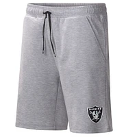 Short d'entraînement MSX by Michael Strahan gris chiné Las Vegas Raiders pour homme