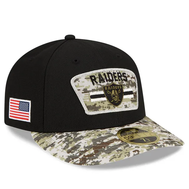 Las Vegas Raiders New Era Custom Black Patches All Over 59FIFTY Fitted Hat, 7 3/8 / Black