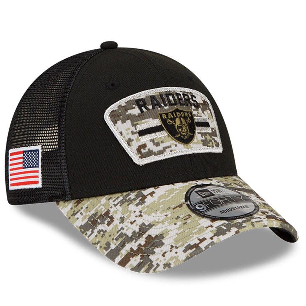 New Era Las Vegas Raiders 9FORTY Adjustable Hat (Black)