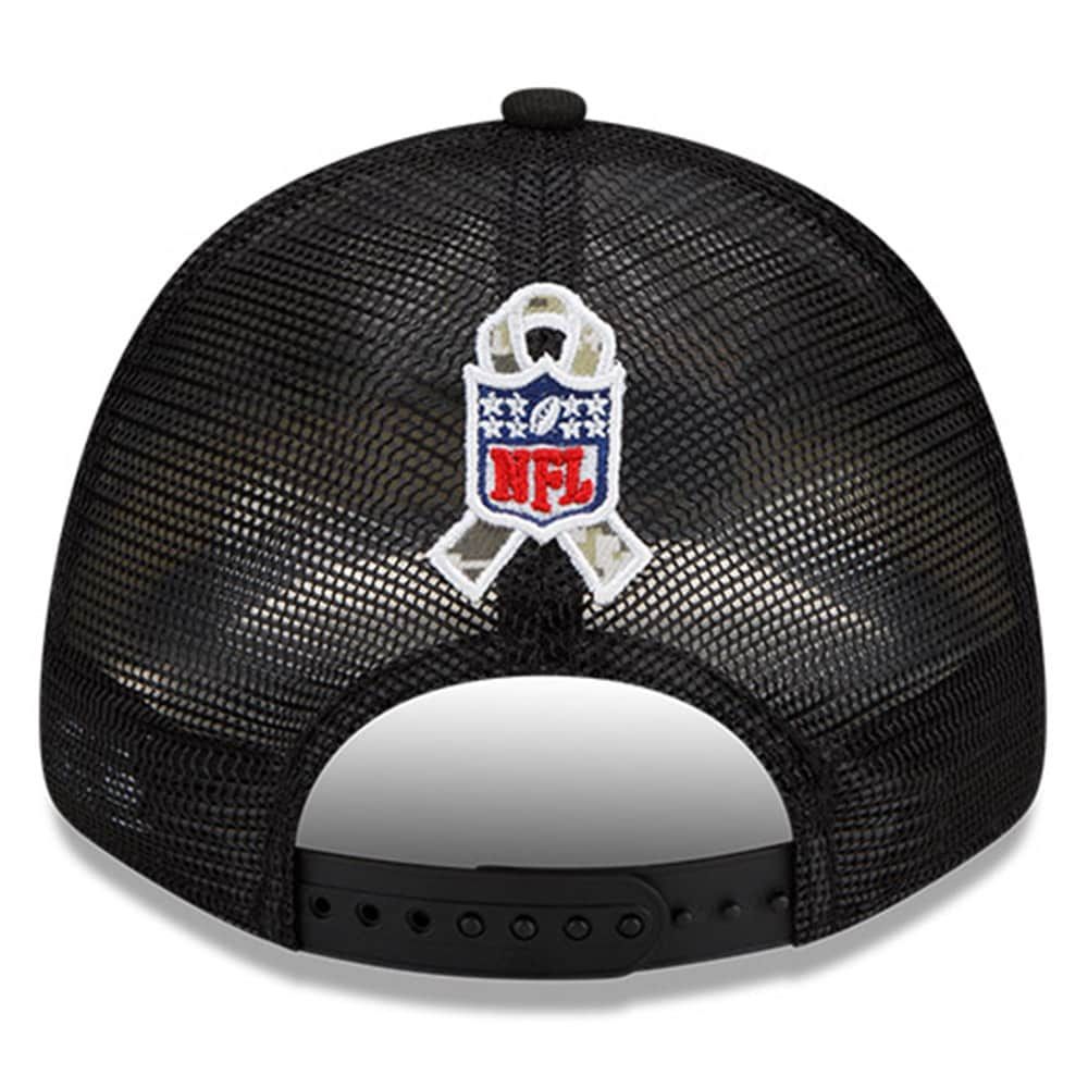 New Era Raiders Logo Patch Trucker 9FORTY Snapback Hat - Men's