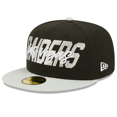New Era Men's Black Las Vegas Raiders Logo Omaha 59FIFTY Fitted Hat