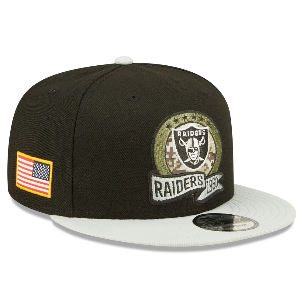 Lids Las Vegas Raiders New Era 2022 Salute To Service 9FIFTY Snapback Hat -  Black/Gray