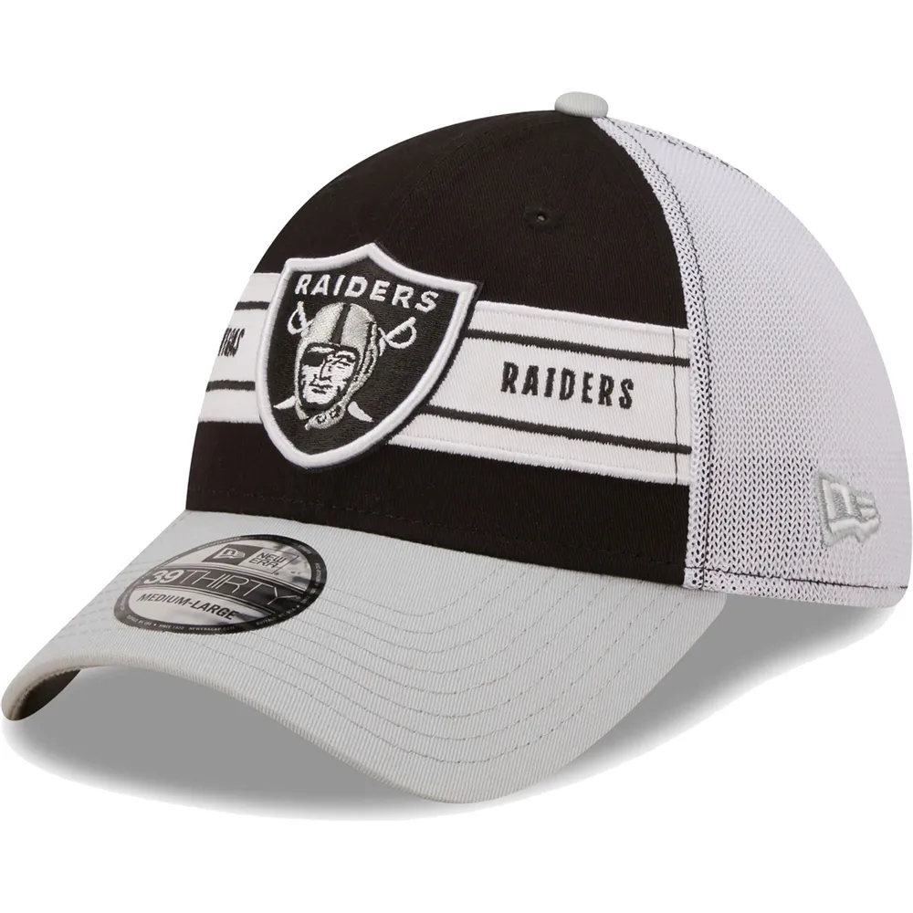 Lids Las Vegas Raiders New Era Team Banded 39THIRTY Flex Hat - Black/Gray