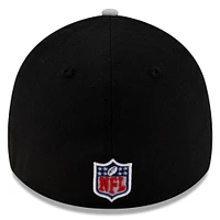 Men's New Era Black/Silver Las Vegas Raiders 2025 NFL Draft 39THIRTY Flex Hat