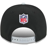 Men's New Era Black/Silver Las Vegas Raiders 2025 NFL Draft 9FIFTY A-Frame Snapback Hat