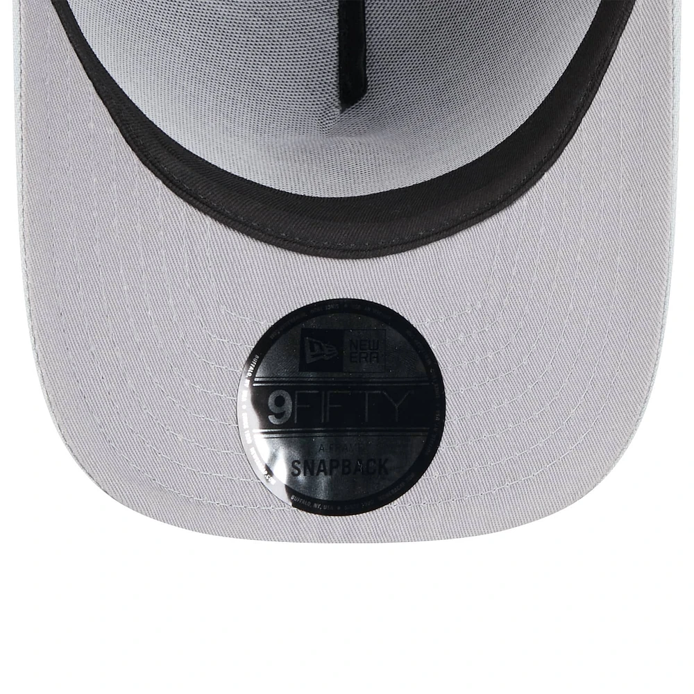 Men's New Era Black/Silver Las Vegas Raiders 2025 NFL Draft 9FIFTY A-Frame Snapback Hat