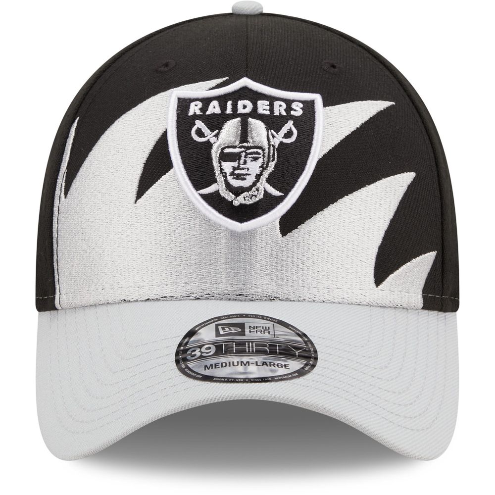 Lids Las Vegas Raiders New Era Team Banded 39THIRTY Flex Hat - Black/Gray