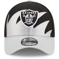 Men's New Era Black/Silver Las Vegas Raiders Surge 39THIRTY - Flex Hat