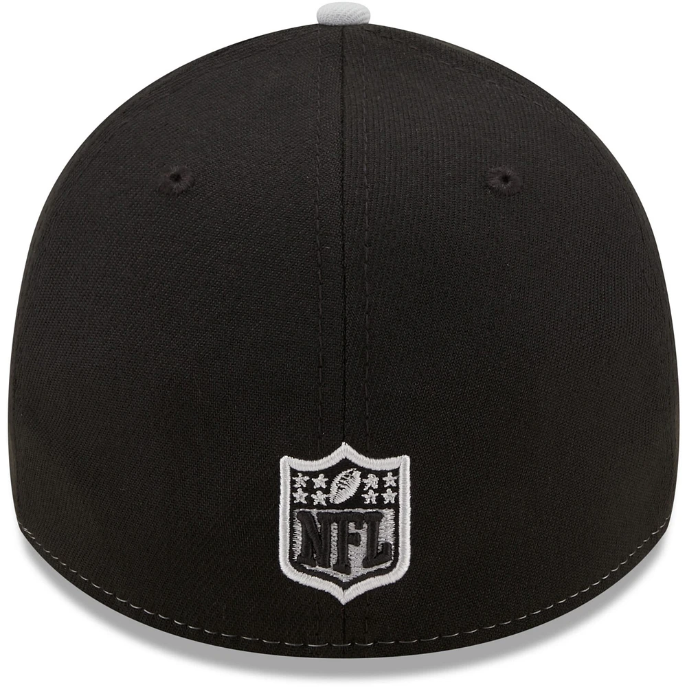 Casquette Las Vegas Raiders Surge 39THIRTY New Era pour homme - Noir/Argent flex