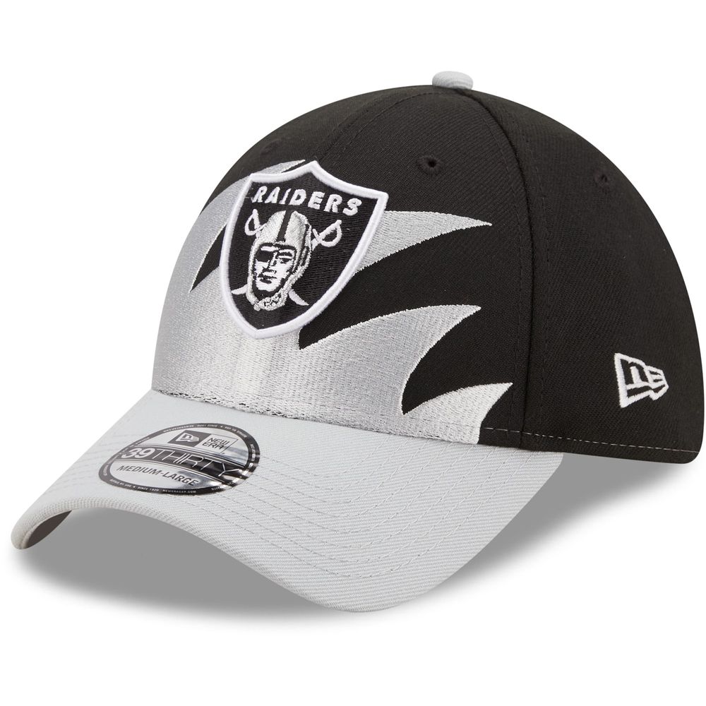 Lids Las Vegas Raiders New Era Team Banded 39THIRTY Flex Hat - Black/Gray