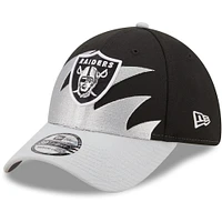 Casquette Las Vegas Raiders Surge 39THIRTY New Era pour homme - Noir/Argent flex