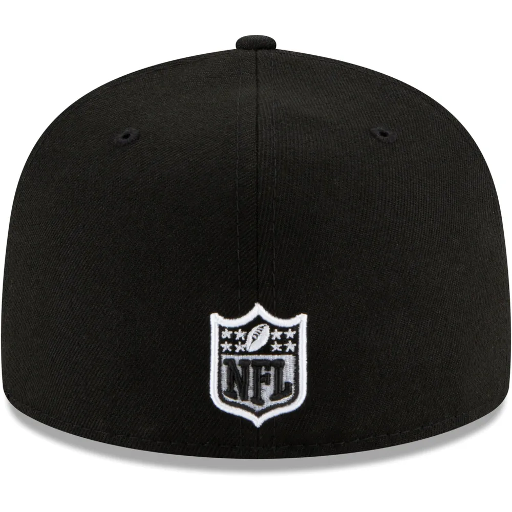 NWE RAID BLACK NFL PATCH UP 59FIFTY HATMENHIC