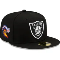 NWE RAID BLACK NFL PATCH UP 59FIFTY HATMENHIC