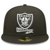 Men's Las Vegas Raiders New Era Black 2022 Sideline 59FIFTY Pop