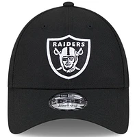 Men's New Era  Black Las Vegas Raiders 2023 NFL Crucial Catch 9FORTY Adjustable Hat