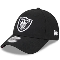 Casquette réglable New Era Las Vegas Raiders 2023 NFL Crucial Catch 9FORTY noire pour homme