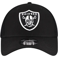 Casquette flexible 39THIRTY noire des Las Vegas Raiders New Era pour hommes