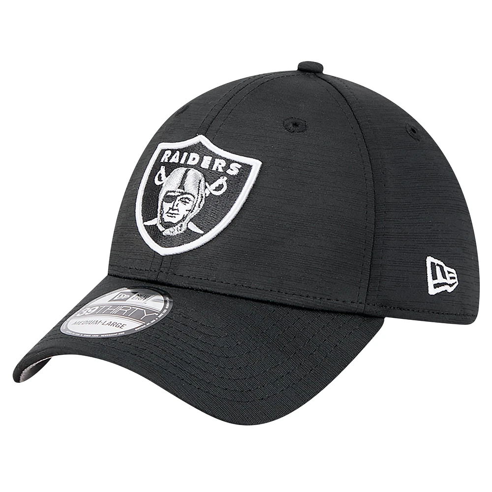 Men's New Era Black Las Vegas Raiders  Active Tech 39THIRTY Flex Hat