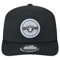 Men's New Era Black Las Vegas Raiders Adventure Patched 9SEVENTY Stretch-Snap Adjustable Hat